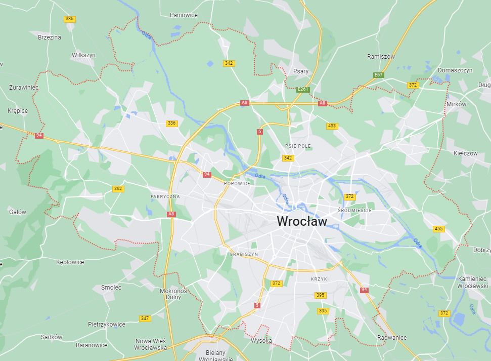 Mapa Wrocławia